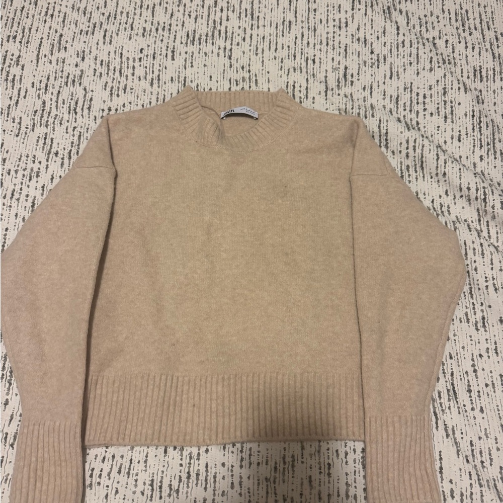 Zara Camel Knit Pullover